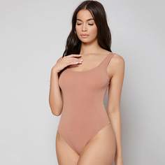 Однотонное боди Shein