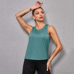 Асимметричная спортивная майка Shein