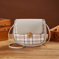 Сумка через плечо в клетку Shein
