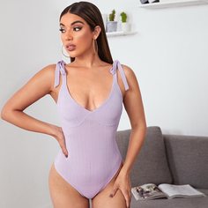Однотонное боди Shein