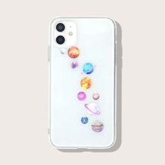 Чехол для телефона с узором планеты Shein