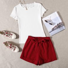 Футболка и широкие шорты Shein