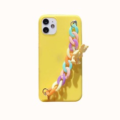 Чехол для телефона с цепочкой и медведем Shein