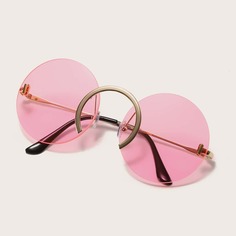 Круглые солнцезащитные очки без оправы Shein