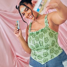 Асимметричный Со цветочками Бохо Размера плюс жилет Shein