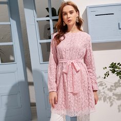 Пояс Одноцветный Романтический Блузы Shein