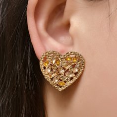 Серьги в форме сердечка Shein