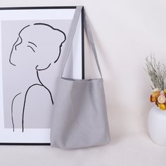 Минималистская холщовая сумка на плечо Shein