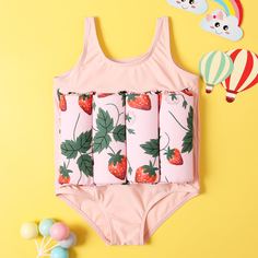 Фрукты и овощи Бохо Купальники для девочек Shein