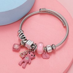 Браслет с медведем и стразами Shein