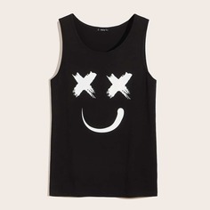 Мужская майка с графическим принтом Shein