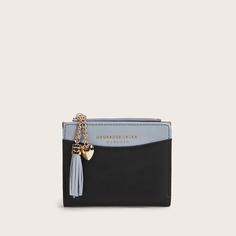 Двухцветный кошелек с подвеской звезды и бахромы Shein