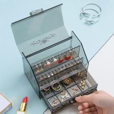Прозрачная шкатулка с тиснением 1шт Shein