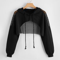 на кулиске Одноцветный Повседневный Свитшоты размер плюс Shein