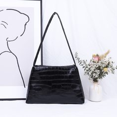 Сумка на плечо с крокодиловым узором Shein