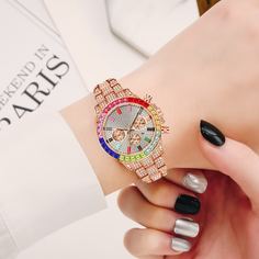 Многоцветный Очаровательный Часы Shein