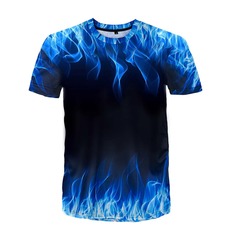 Мужская футболка 3D Fire Shein