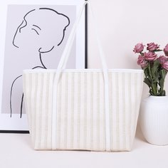 двойная ручка Одноцветный Элегантный Сумки-тоут Shein