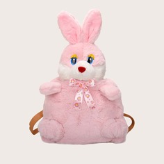 Плюшевый рюкзак в форме кролика для девочек Shein