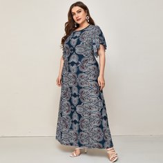 Платье размера плюс с принтом Shein