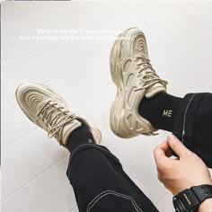 на шнурках Одноцветный Мужские кроссовки Shein