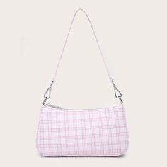 Сумка-багет в клетку Shein