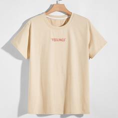 буква Повседневный Мужские футболки Shein