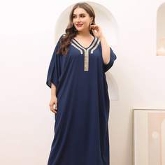 лента Скромный Платья размер плюс Shein