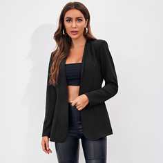 Однотонный пиджак Shein