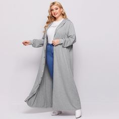 на кулиске Одноцветный Повседневный Плюс размеры пальто Shein
