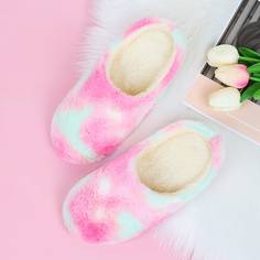 Плюшевые шлепанцы с узором Shein