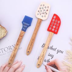 Скребок для выпечки и щетка для масла 3шт Shein