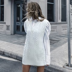 Длинный трикотажный жилет Shein