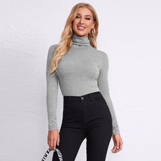 Одноцветный Основы Футболки Shein