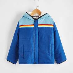 на молнии Контрастный цвет Повседневный Куртки для мальчиков Shein