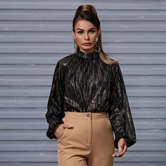 Пуговица Очаровательный Блузы Shein