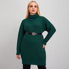 Свитер размера плюс без пояса Shein