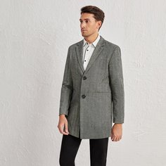 Мужское твидовое пальто Shein