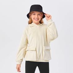 Плюшевая толстовка с карманом для девочек Shein