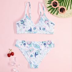 Пейсли Бохо Купальники для девочек Shein