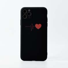Чехол для iPhone с принтом сердечка Shein