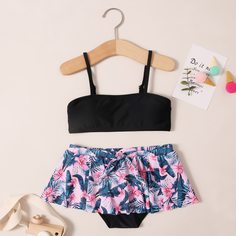 Тропический Бохо Купальники для девочек Shein