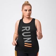 буква Спортивные топы размера плюс Shein
