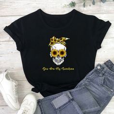 Со цветочками Повседневный Футболка размера плюс Shein
