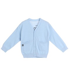 с карманами Одноцветный Повседневный Кардиганы для мальчиков Shein