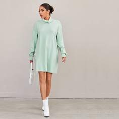 Однотонное платье-свитер Shein