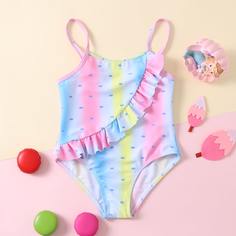 Слитный купальник для девочек Shein