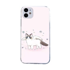 Чехол для iPhone с узором кошки Shein