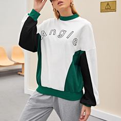 буква Спортивный Свитшоты Shein