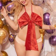 Боди размера плюс с бантом Shein